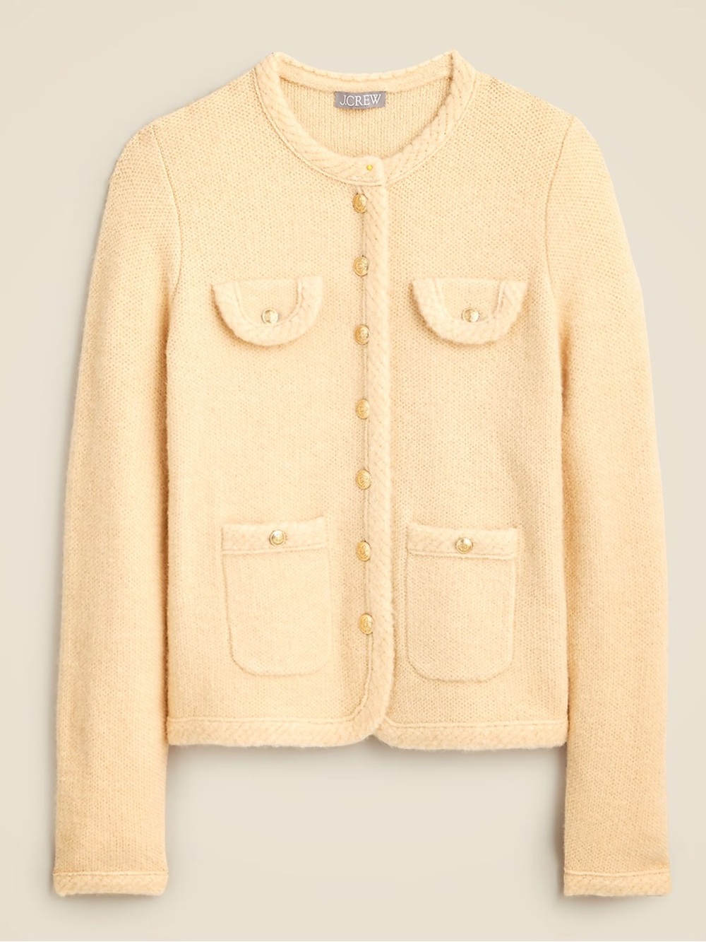 J Crew Textured sweater lady jacket Size S